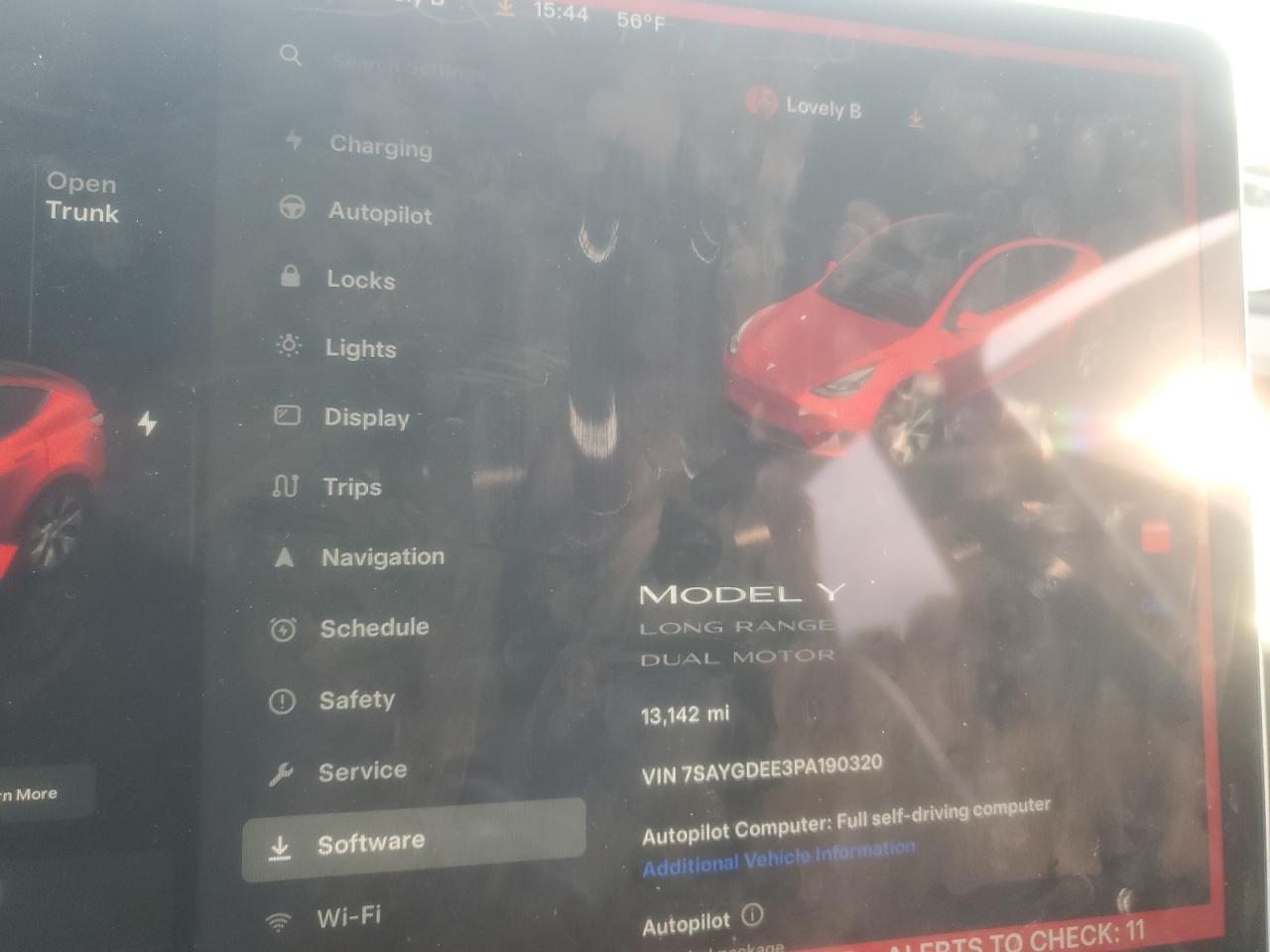 2023 TESLA MODEL Y  VIN:7SAYGDEE3PA190320