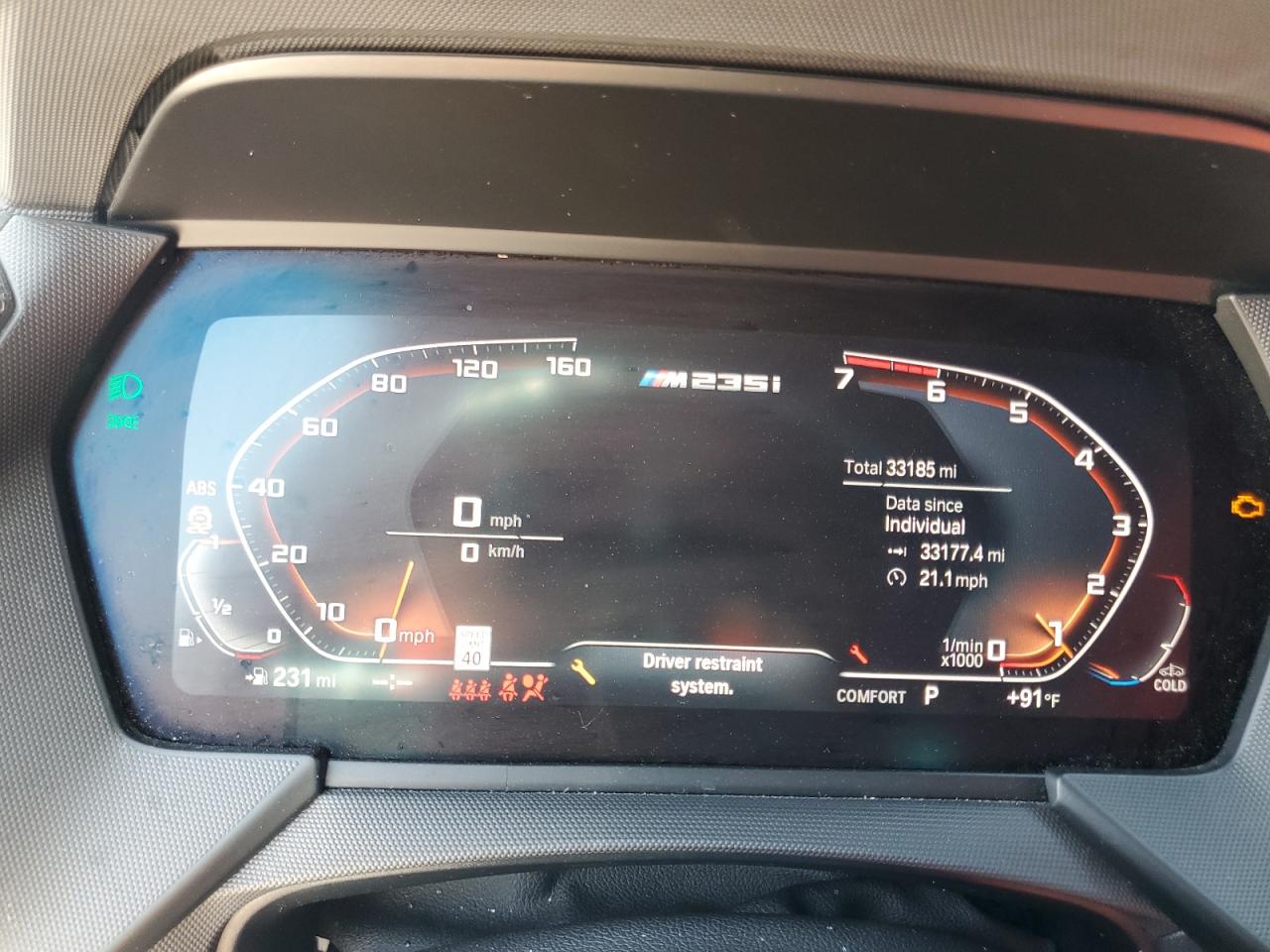 2023 BMW M235XI  VIN:WBA13AL00P7M19946