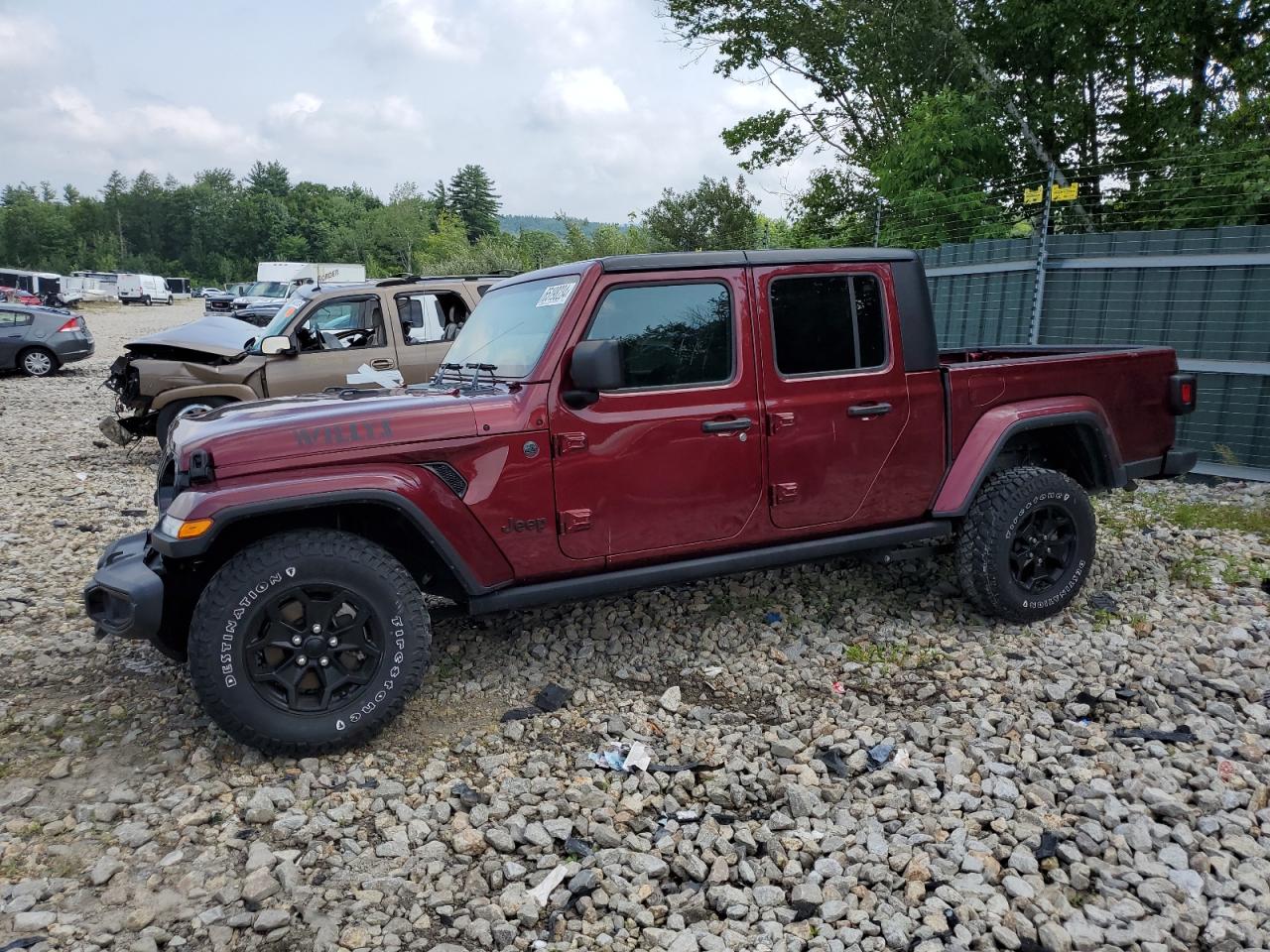 2022 JEEP GLADIATOR SPORT VIN:1C6HJTAG6NL119312