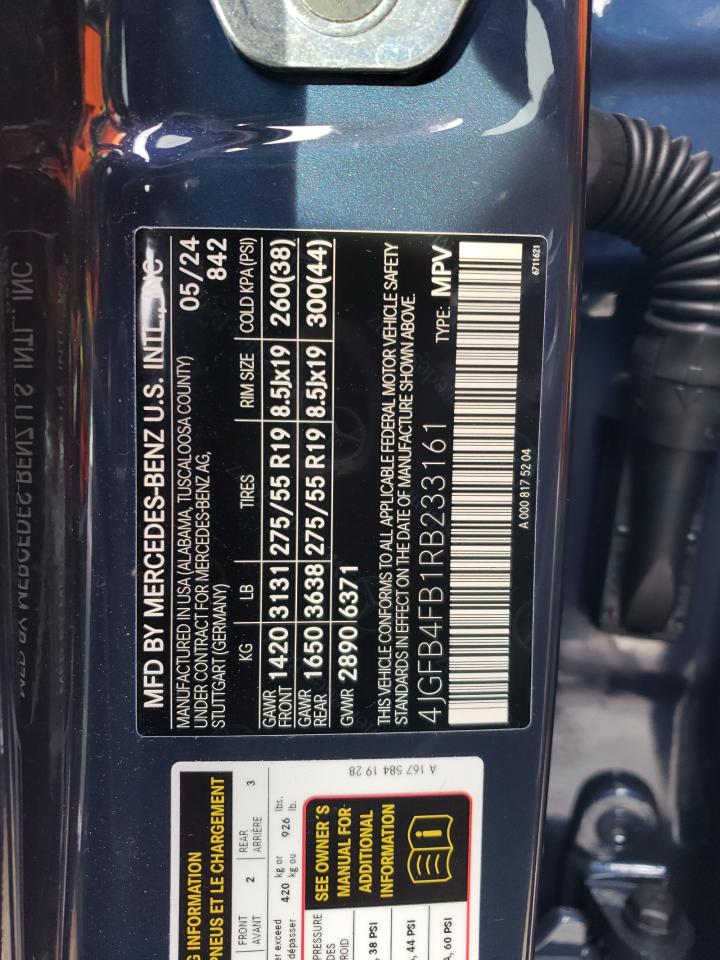 2024 MERCEDES-BENZ GLE 350 4MATIC VIN:4JGFB4FB1RB233161