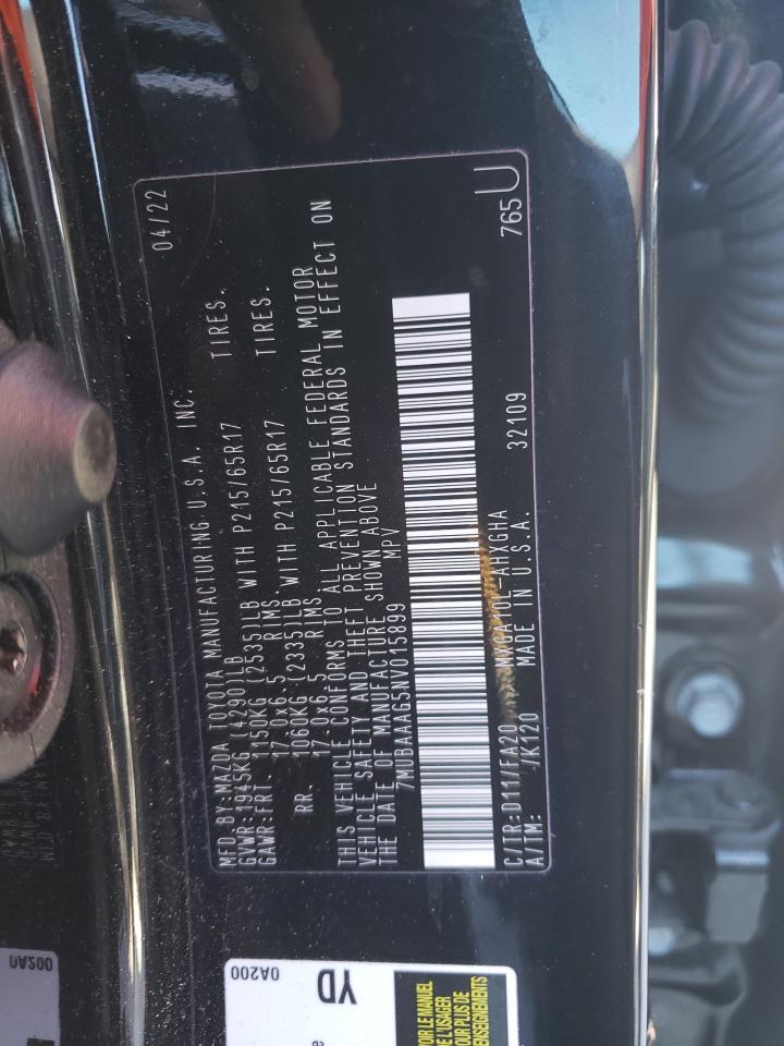 2022 TOYOTA COROLLA CROSS LE VIN:7MUBAAAG5NV015899