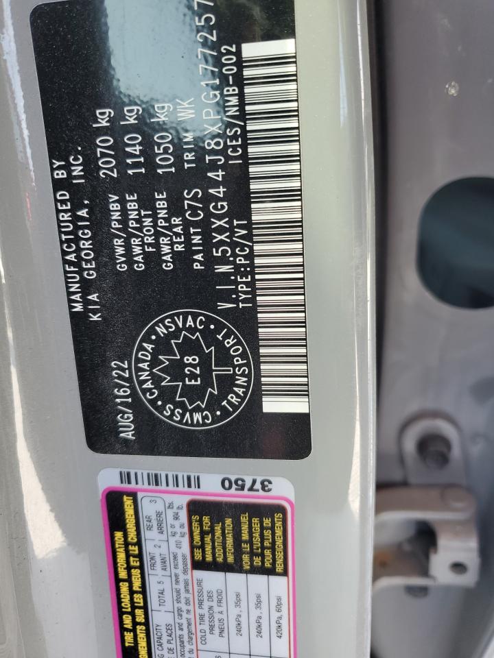 2023 KIA K5 GT VIN:5XXG44J8XPG177257