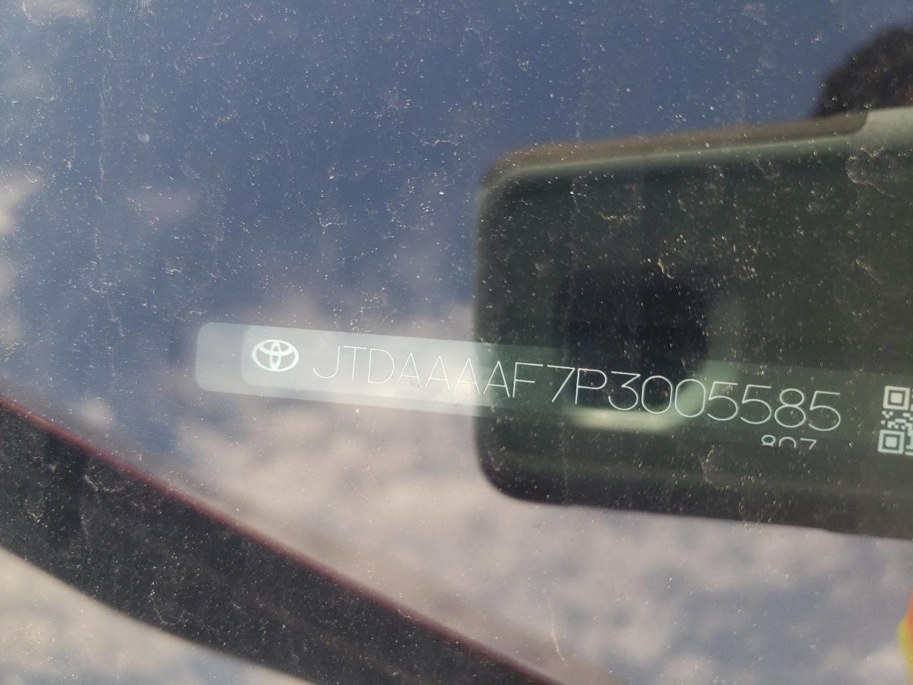 2023 TOYOTA CROWN XLE VIN:JTDAAAAF7P3000558