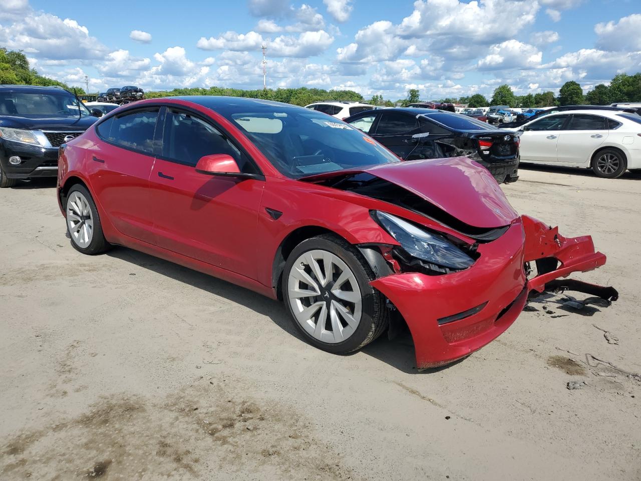 2022 TESLA MODEL 3  VIN:5YJ3E1EB8NF186538