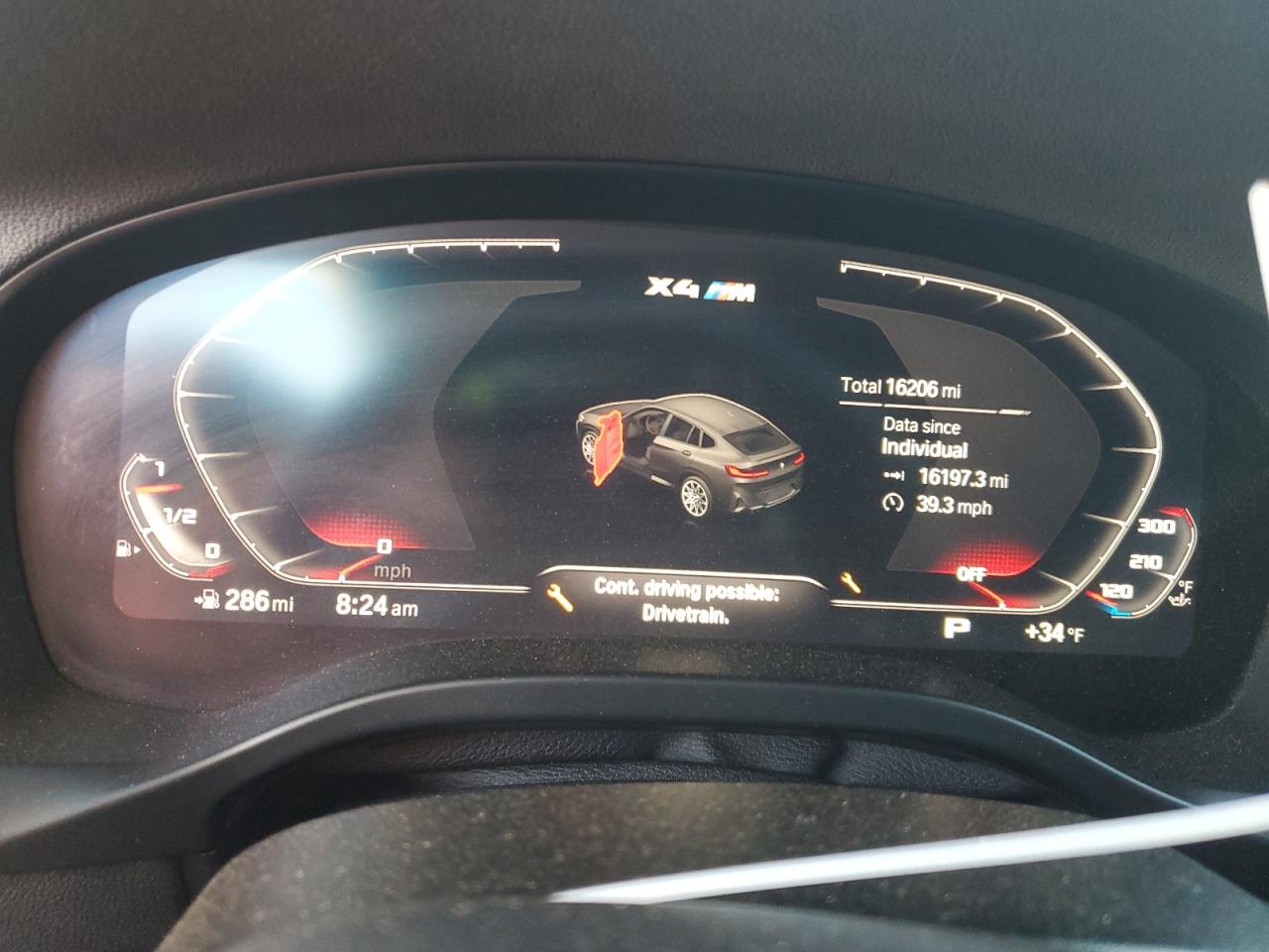 2023 BMW X4 M VIN:5YM23EC08P9P65351