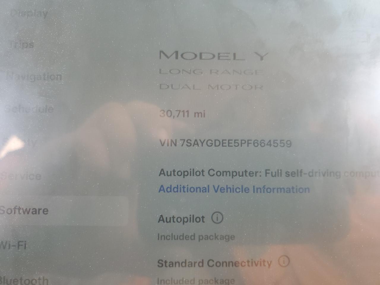2023 TESLA MODEL Y  VIN:7SAYGDEE5PF664559