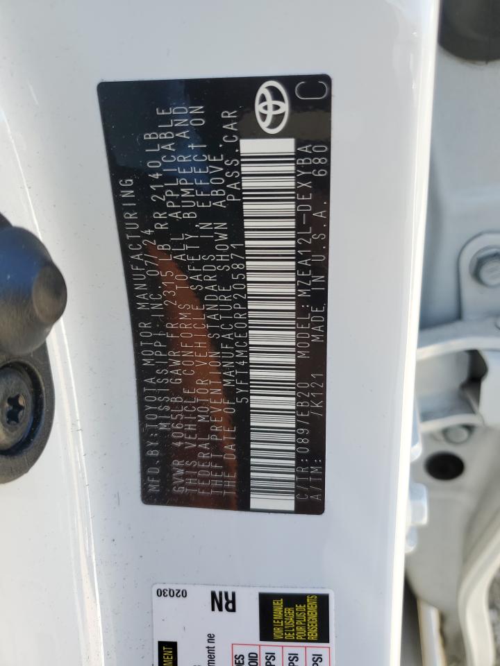 2024 TOYOTA COROLLA XSE VIN:5YFT4MCE0RP205871