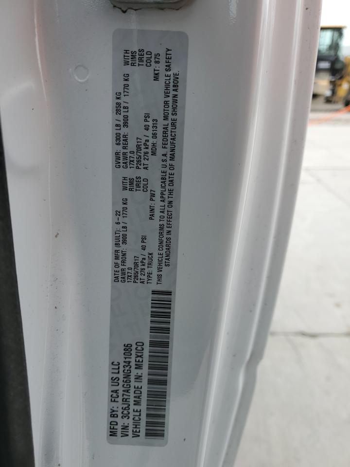 2022 RAM 1500 CLASSIC TRADESMAN VIN:3C6JR7AG6NG341086