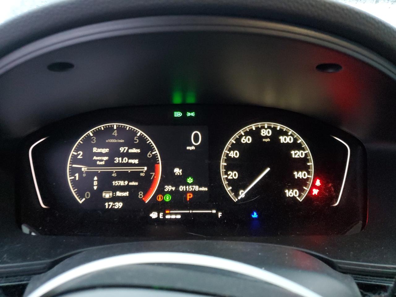 2023 HONDA CIVIC EX VIN:2HGFE1F79PH325520
