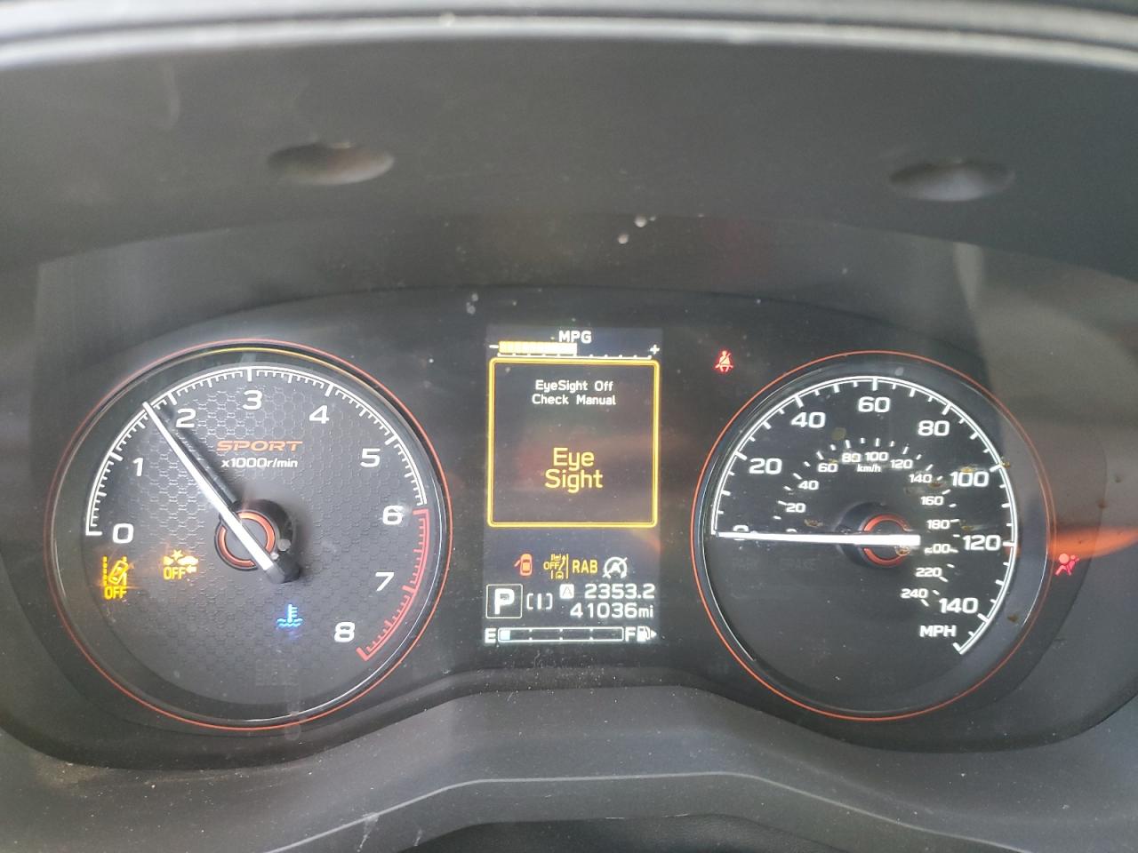 2022 SUBARU FORESTER SPORT VIN:JF2SKAJC1NH430423