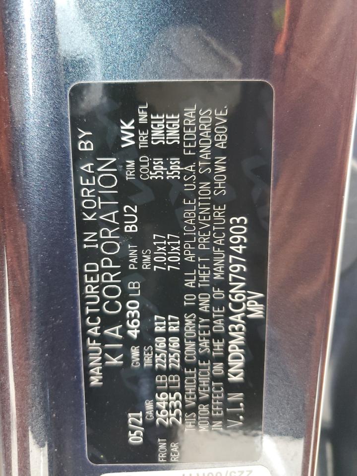 2022 KIA SPORTAGE LX VIN:KNDPM3AC6N7974903