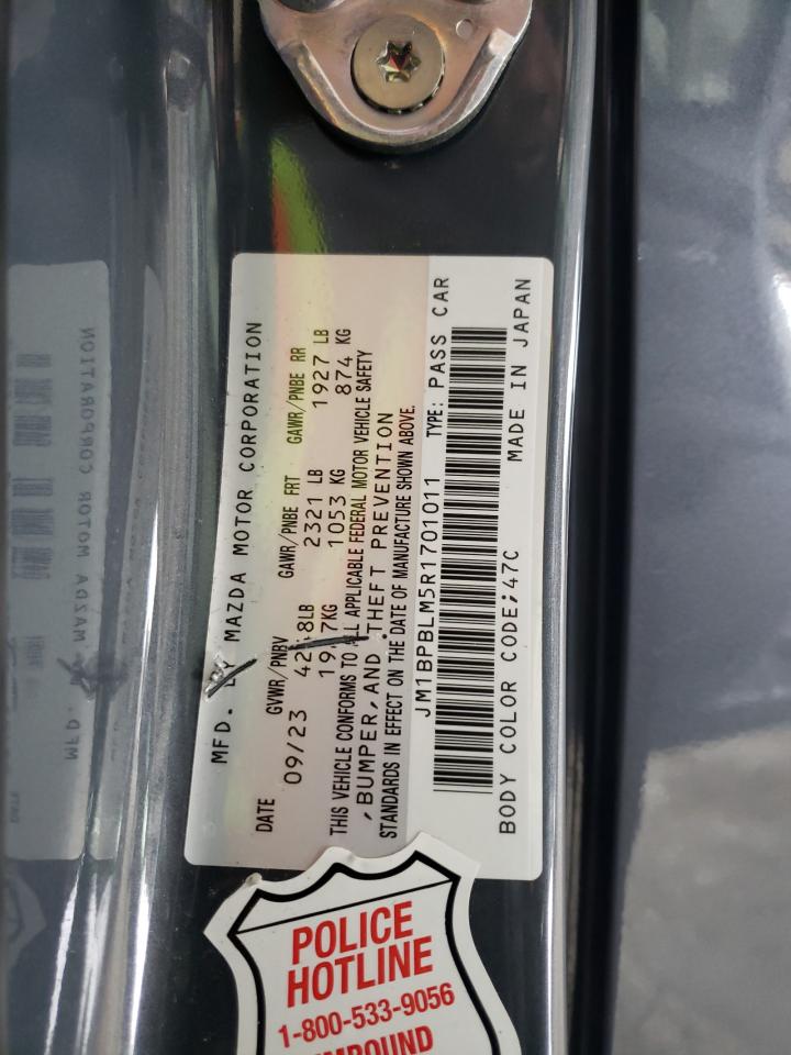 2024 MAZDA 3 PREFERRED VIN:JM1BPBLM5R1701011