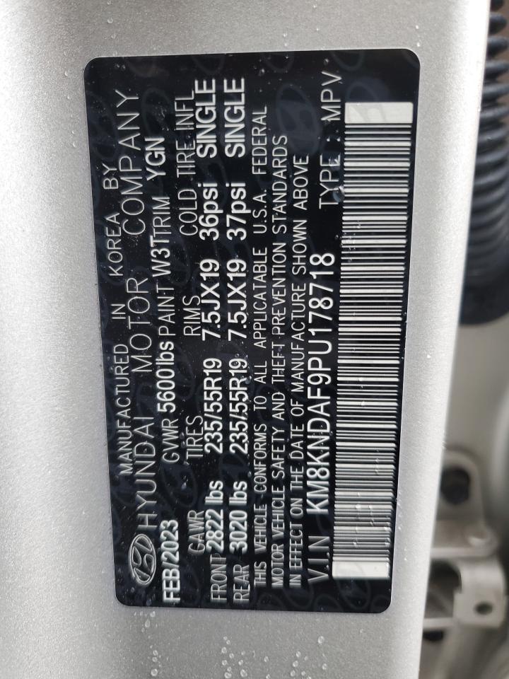 2023 HYUNDAI IONIQ 5 SEL VIN:KM8KNDAF9PU178718