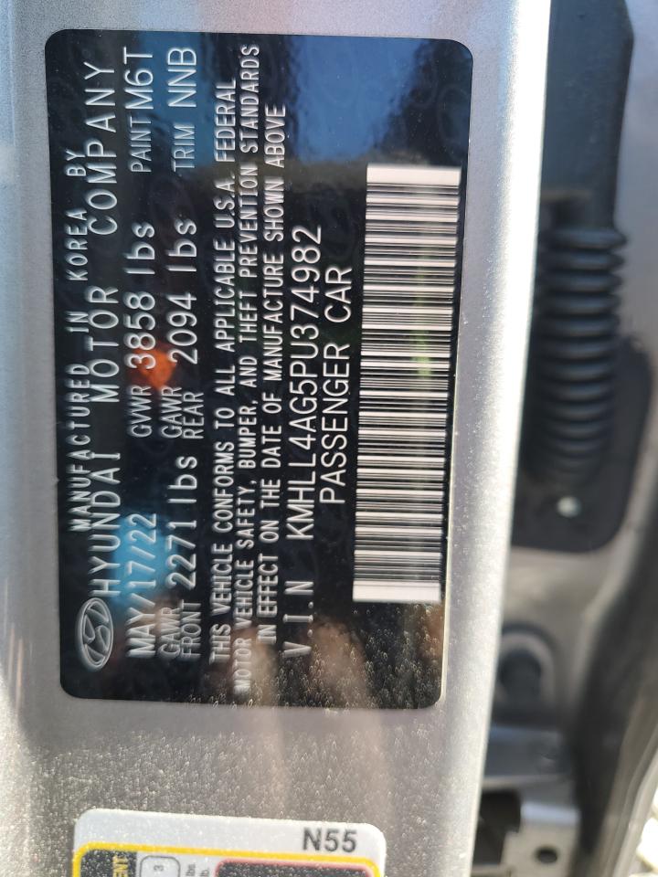 2023 HYUNDAI ELANTRA SE VIN:KMHLL4AG5PU374982