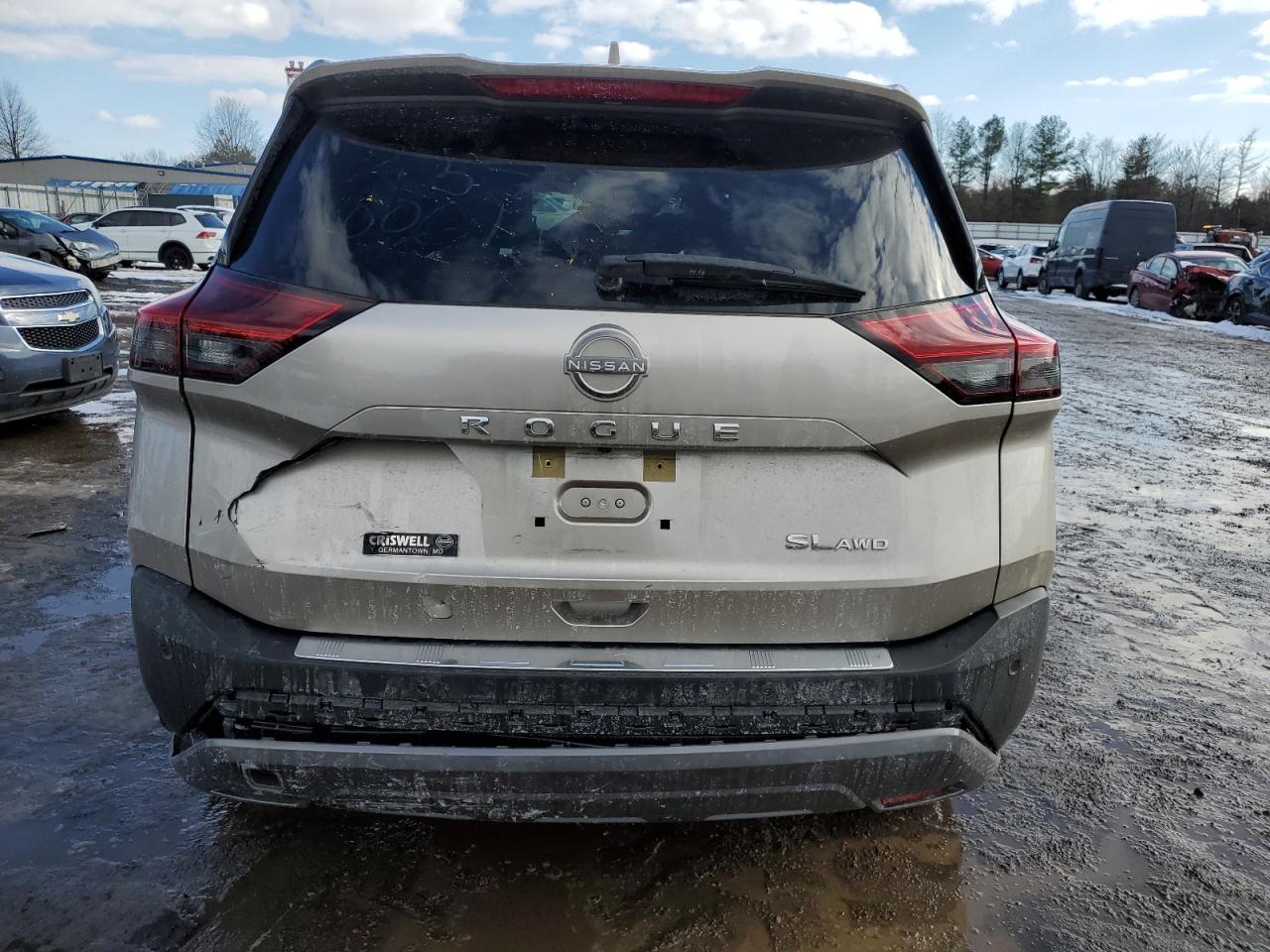 2022 NISSAN ROGUE SL VIN:5J6RM3H71DL010436