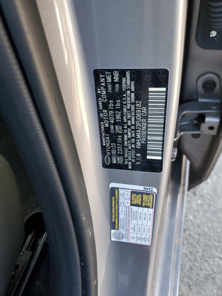 2023 HYUNDAI ELANTRA BLUE VIN:KMHLM4AJ3PU069182