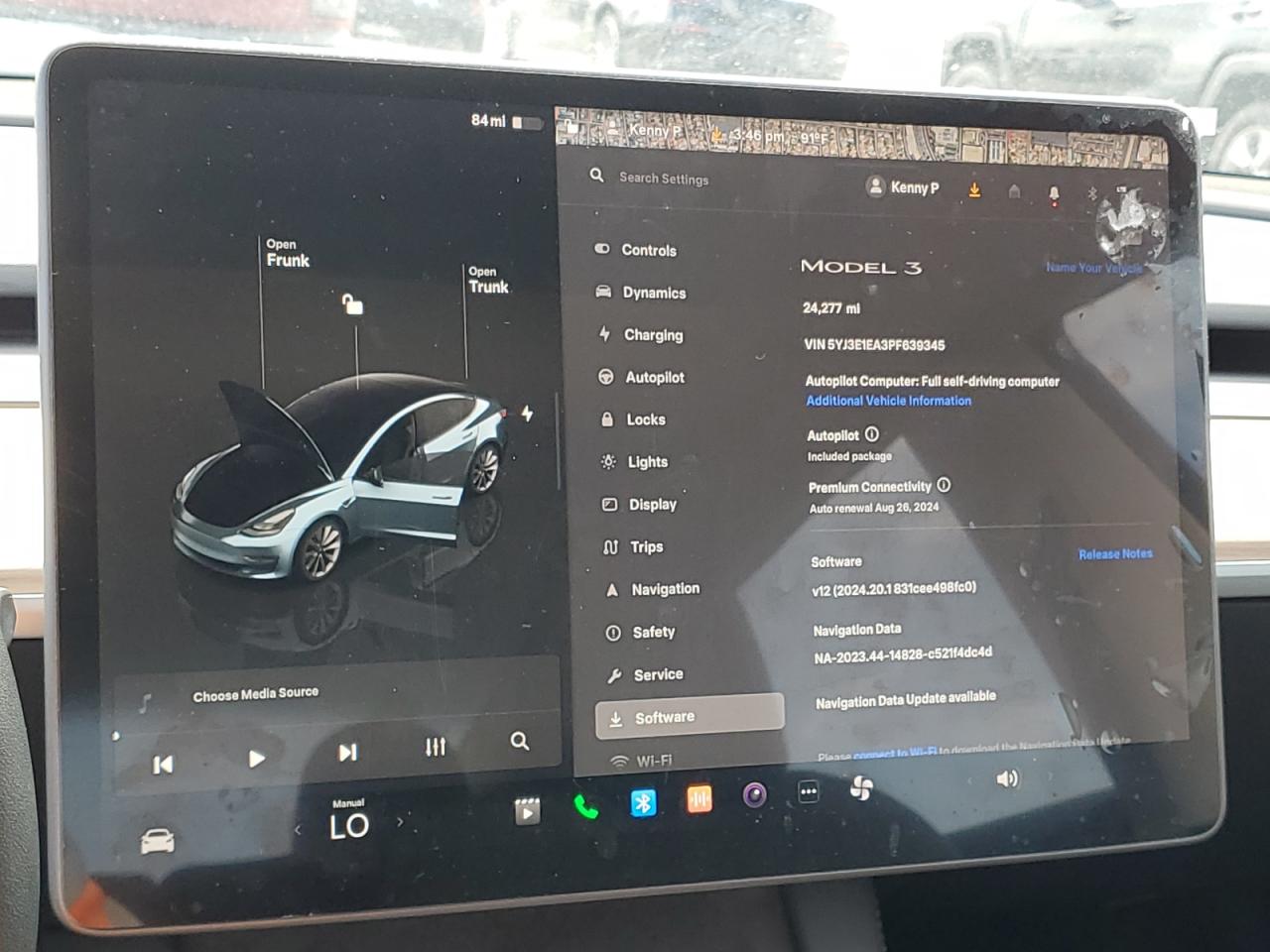 2023 TESLA MODEL 3  VIN:5YJ3E1EA3PF639345