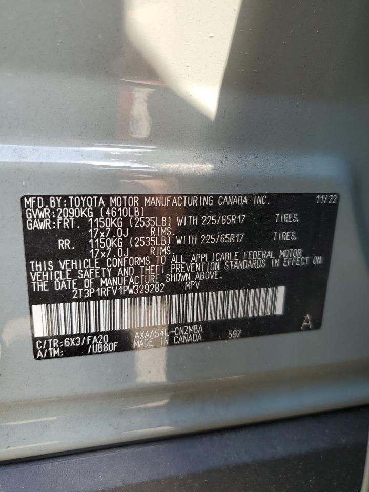 2023 TOYOTA RAV4 XLE VIN:2T3P1RFV1PW329282