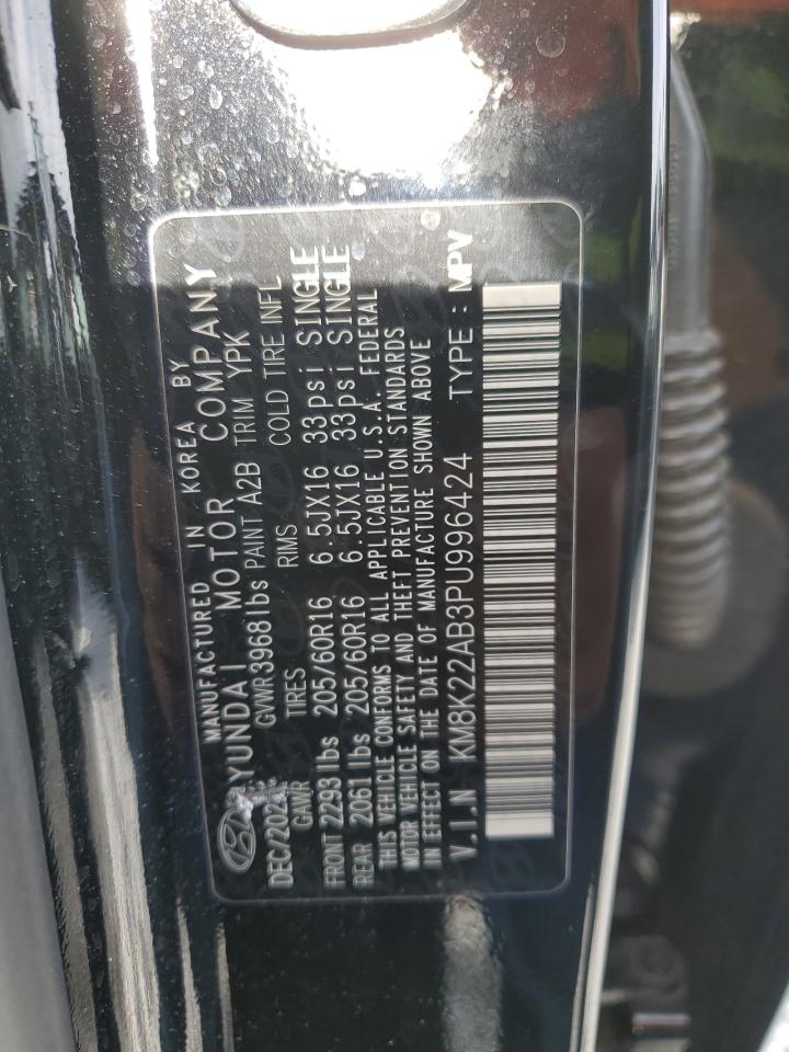 2023 HYUNDAI KONA SE VIN:KM8K22AB3PU996424