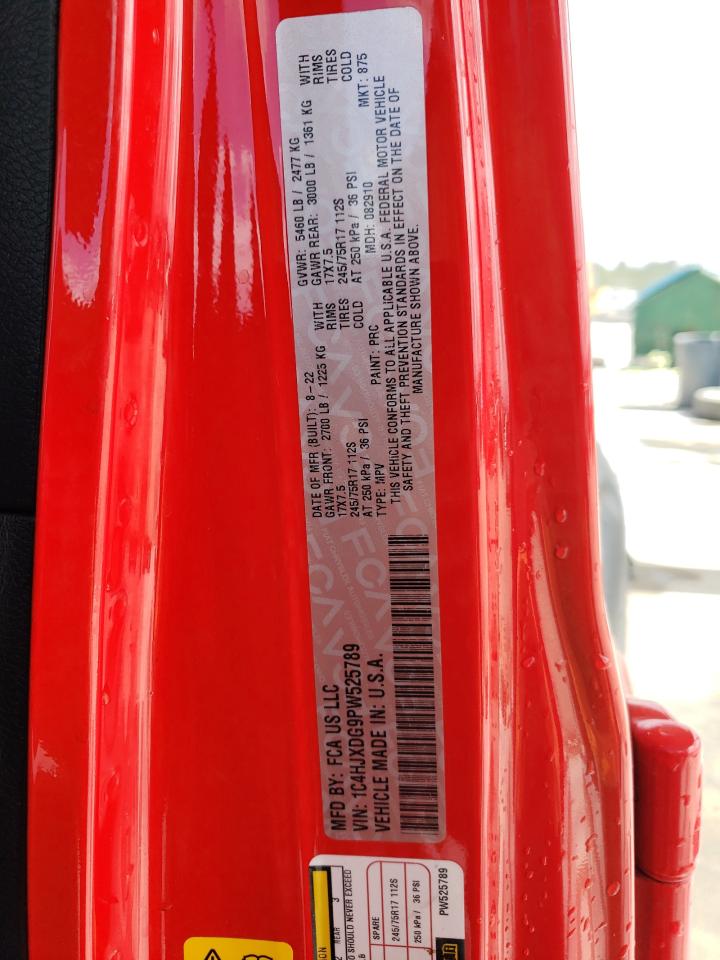 2023 JEEP WRANGLER SPORT VIN:1C4HJXDG9PW525789