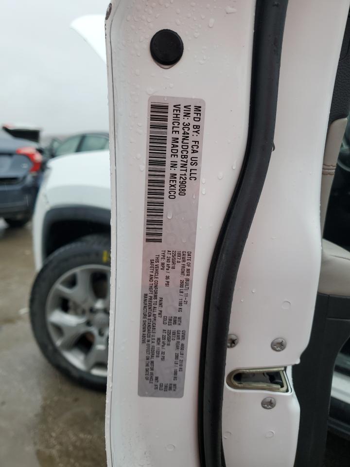 2022 JEEP COMPASS LIMITED VIN:3C4NJDCB7NT129080