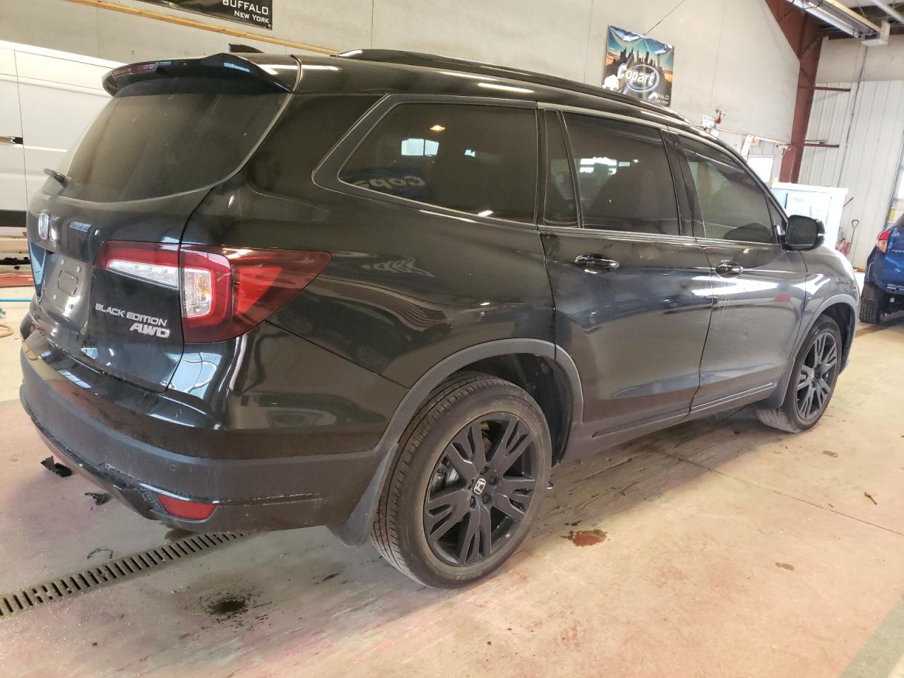 2022 HONDA PILOT BLACK VIN:5FNYF6H75NB072858