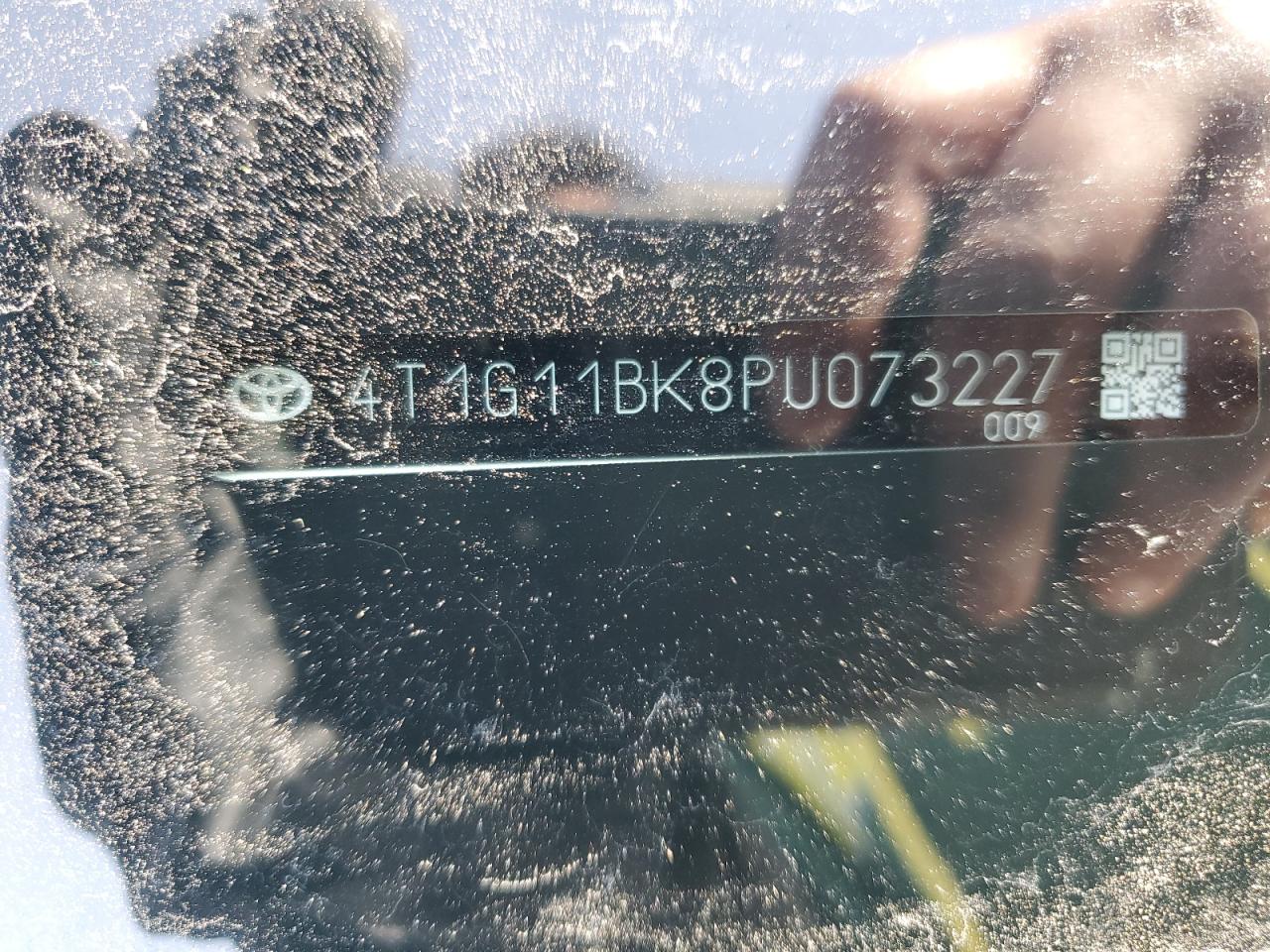 2023 TOYOTA CAMRY SE NIGHT SHADE VIN:4T1G11BK8PU073227