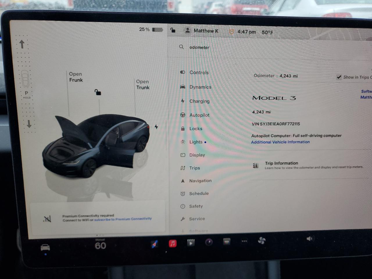 2024 TESLA MODEL 3  VIN:5YJ3E1EA0RF772115