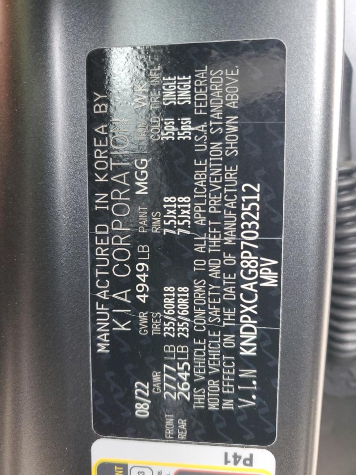 2023 KIA SPORTAGE SX PRESTIGE VIN:KNDPXCAG8P7032512