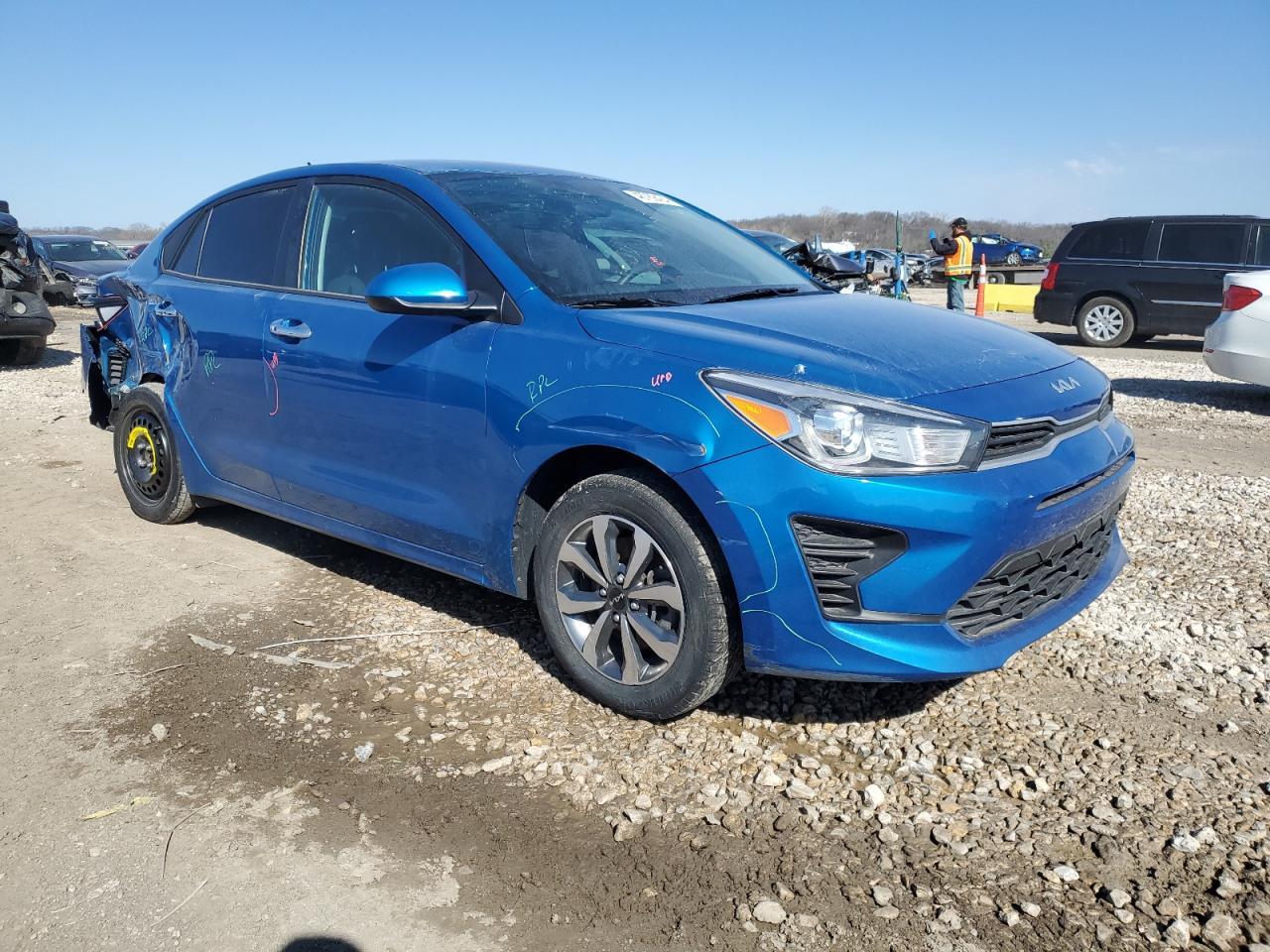 2022 KIA RIO LX VIN:3KPA24AD3NE458699