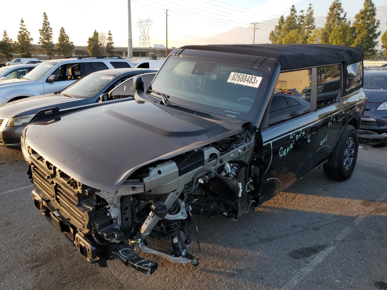 2022 FORD BRONCO BASE VIN:1FMEE5BP3NLB64729