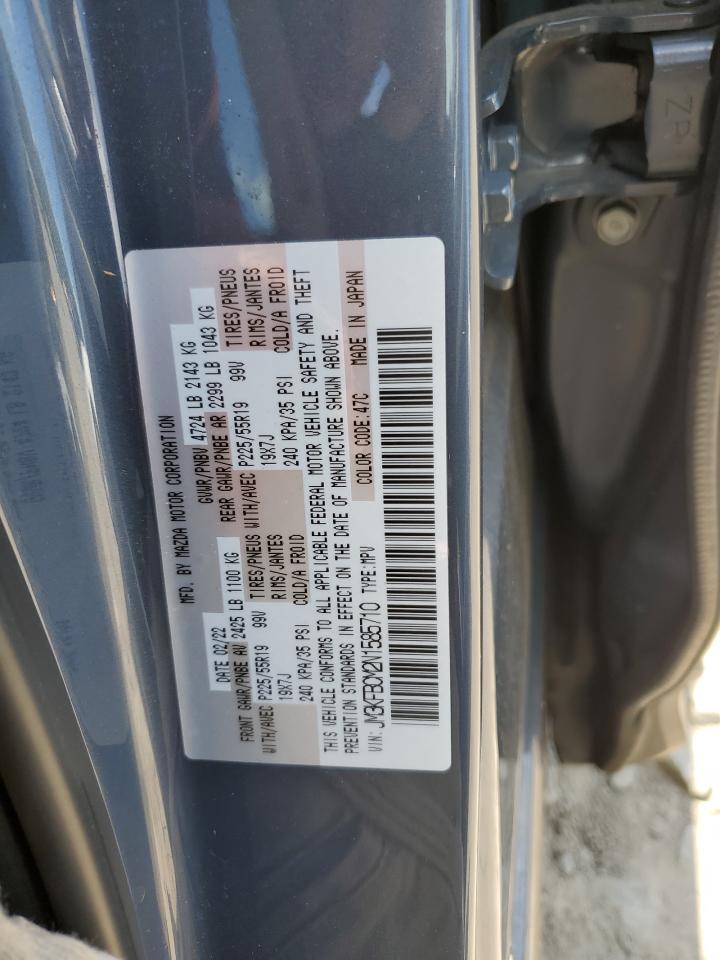 2022 MAZDA CX-5 PREFERRED VIN:JM3KFBCM2N1585710