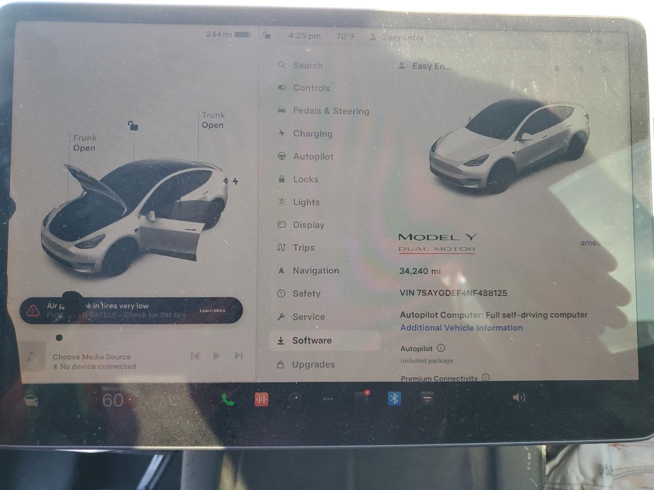 2022 TESLA MODEL Y  VIN:7SAYGDEF4NF488125