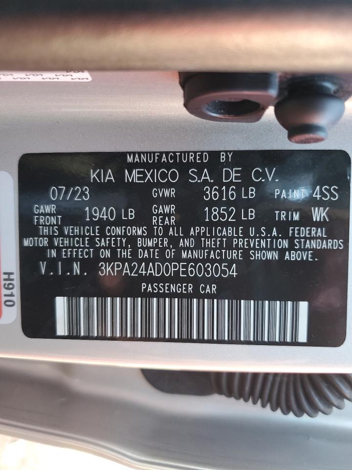 2023 KIA RIO LX VIN:3KPA24AD0PE603054