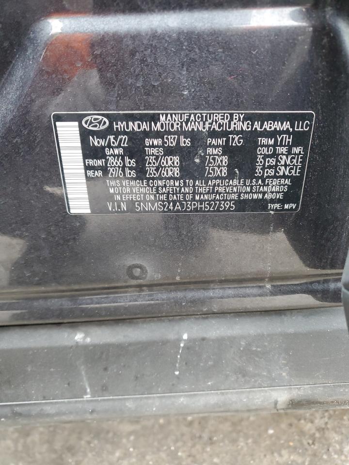 2023 HYUNDAI SANTA FE SEL VIN:5NMS24AJ3PH527395