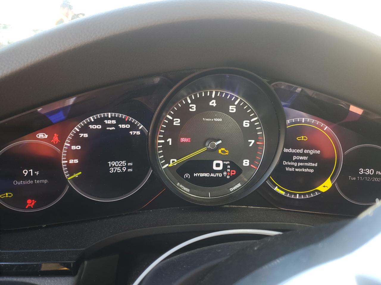 2022 PORSCHE CAYENNE E-HYBRID VIN:WP1AE2AY8NDA26933