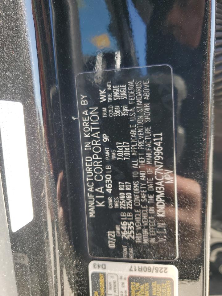 2022 KIA SPORTAGE LX VIN:KNDPM3AC7N7996411