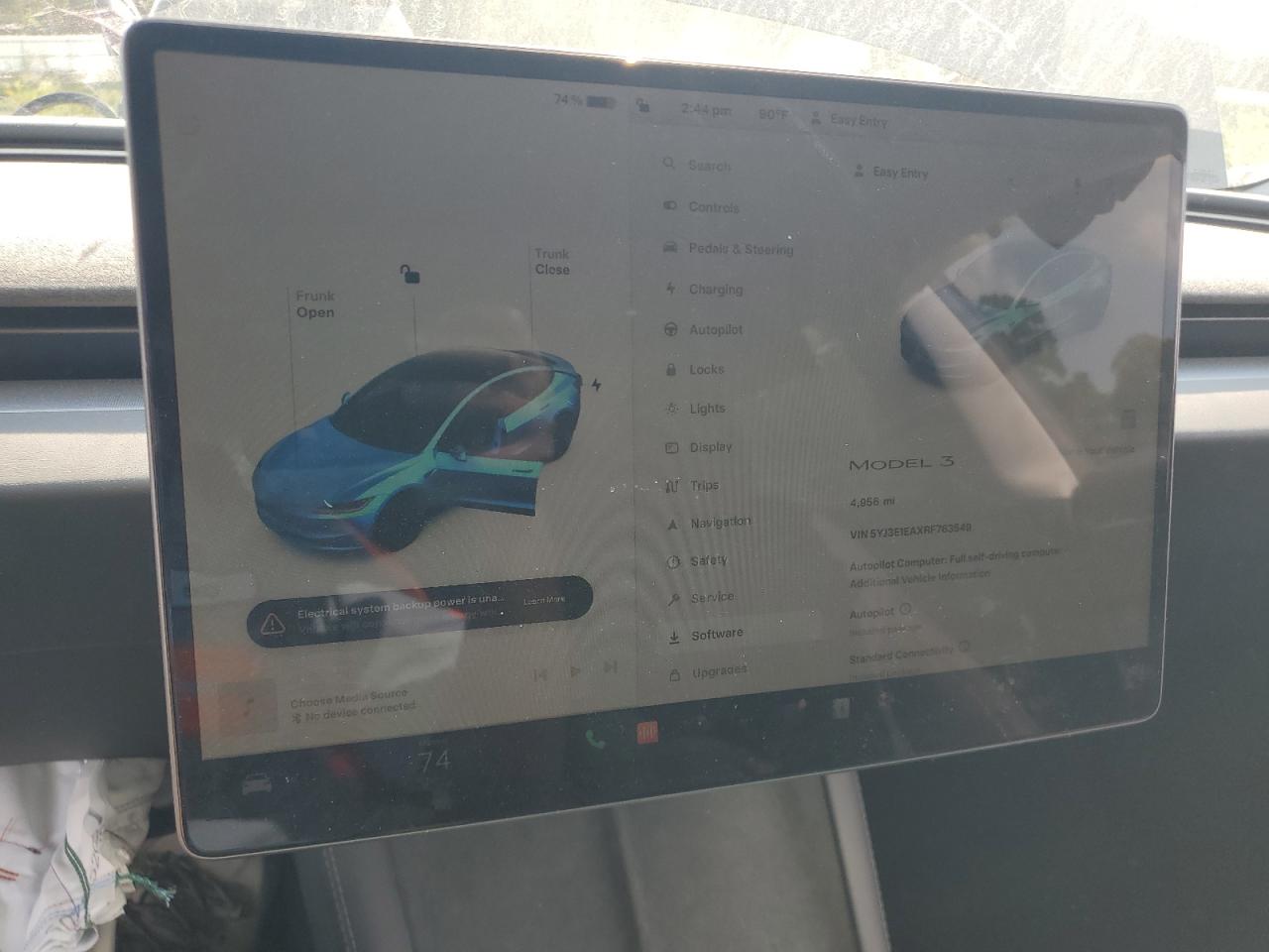 2024 TESLA MODEL 3  VIN:5YJ3E1EAXRF763549