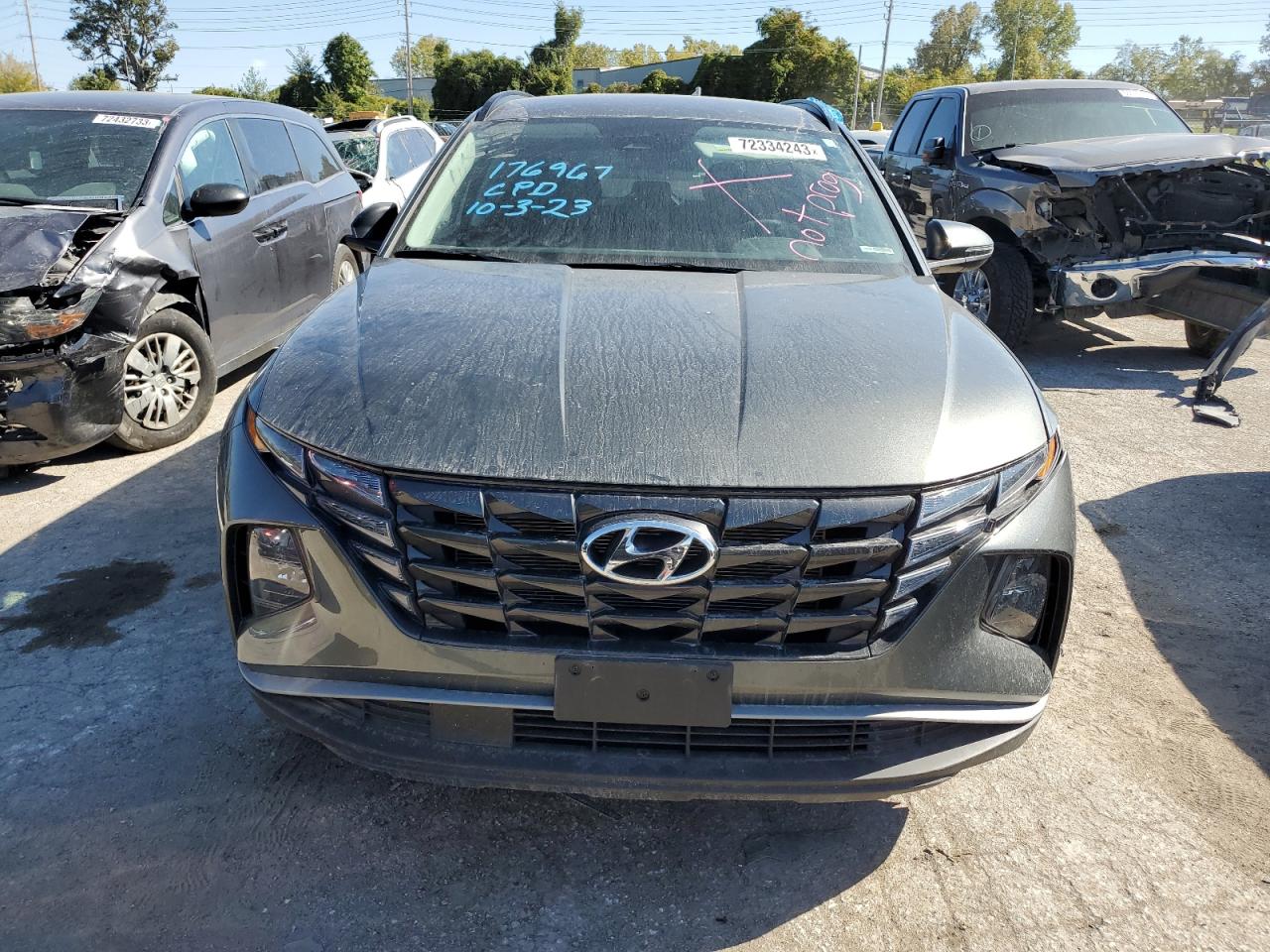 2022 HYUNDAI TUCSON SEL VIN:5NMJB3AE6NH057188