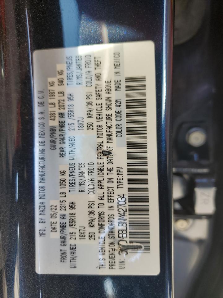 2022 MAZDA CX-30 SELECT VIN:3MVDMBBL8NM427034