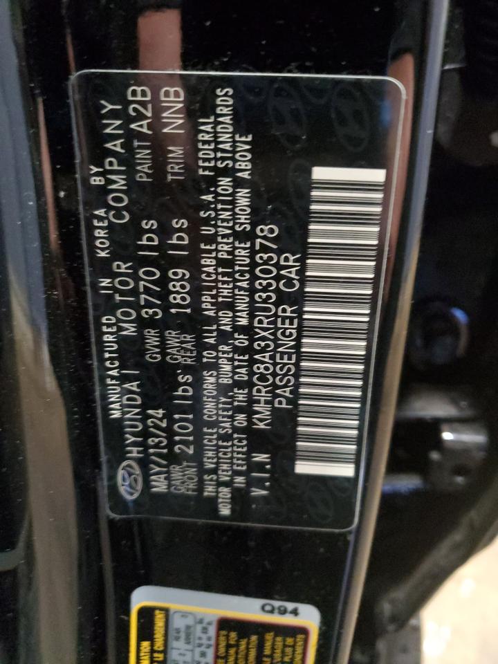 2024 HYUNDAI VENUE SEL VIN:KMHRC8A3XRU330378