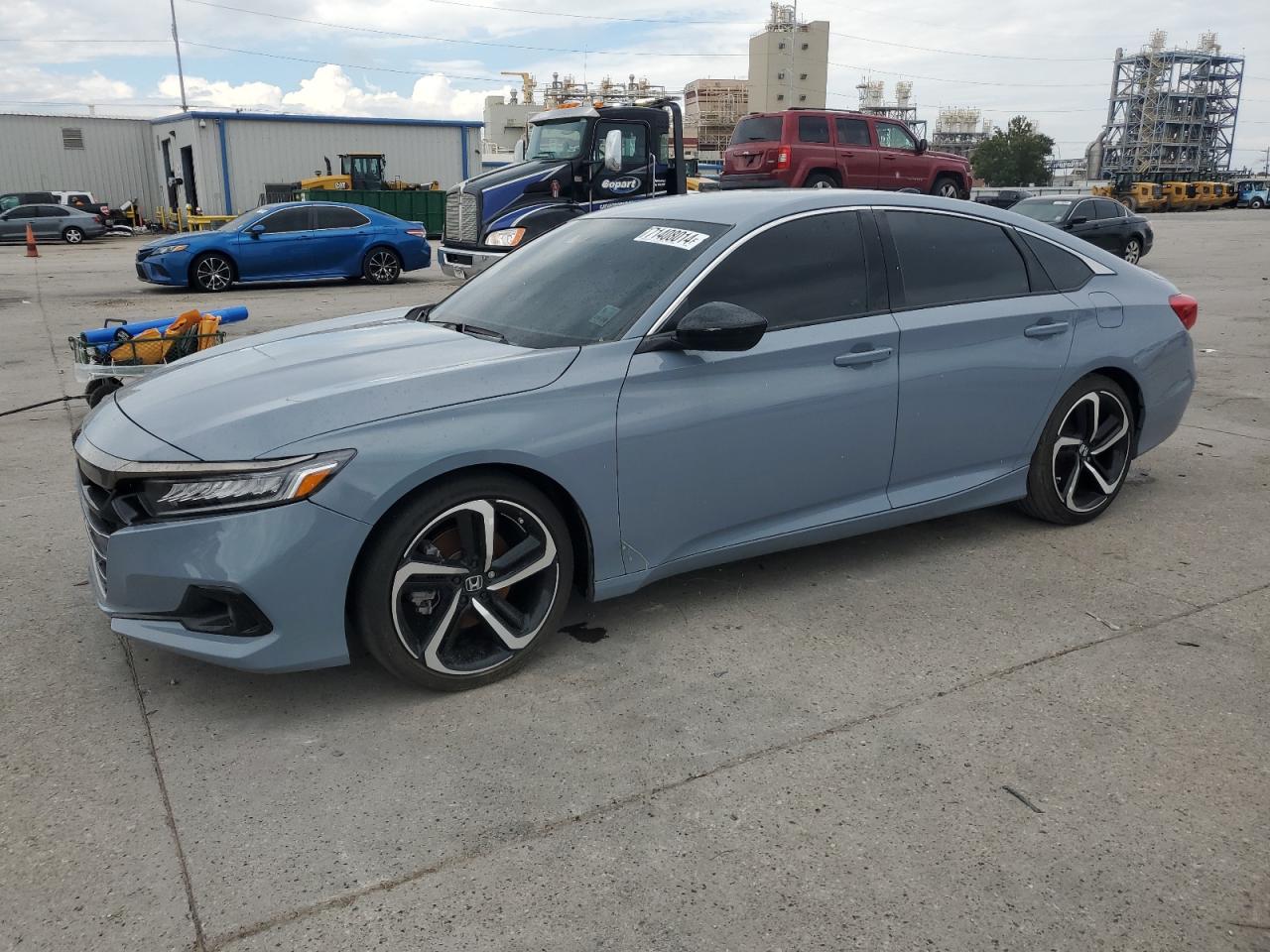 2022 HONDA ACCORD SPORT VIN:1HGCV1F39NA087602