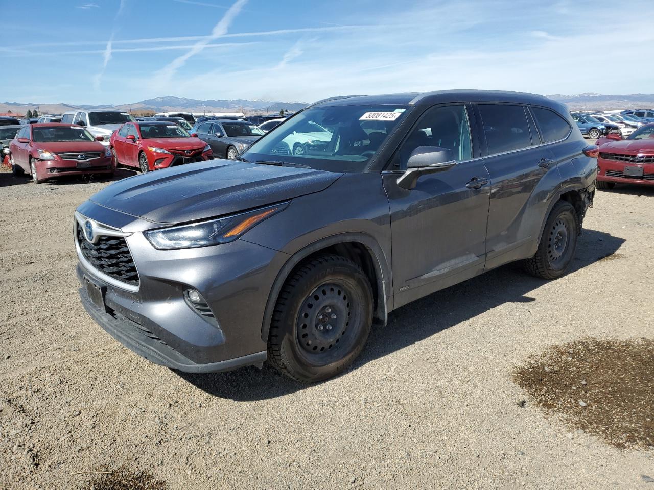 2022 TOYOTA HIGHLANDER HYBRID XLE VIN:5TDGBRCH8NS548539