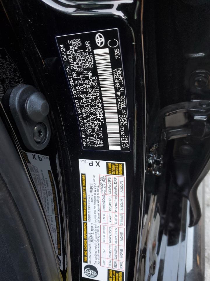 2024 TOYOTA GR COROLLA CORE VIN:JTNABAAE5RA012968