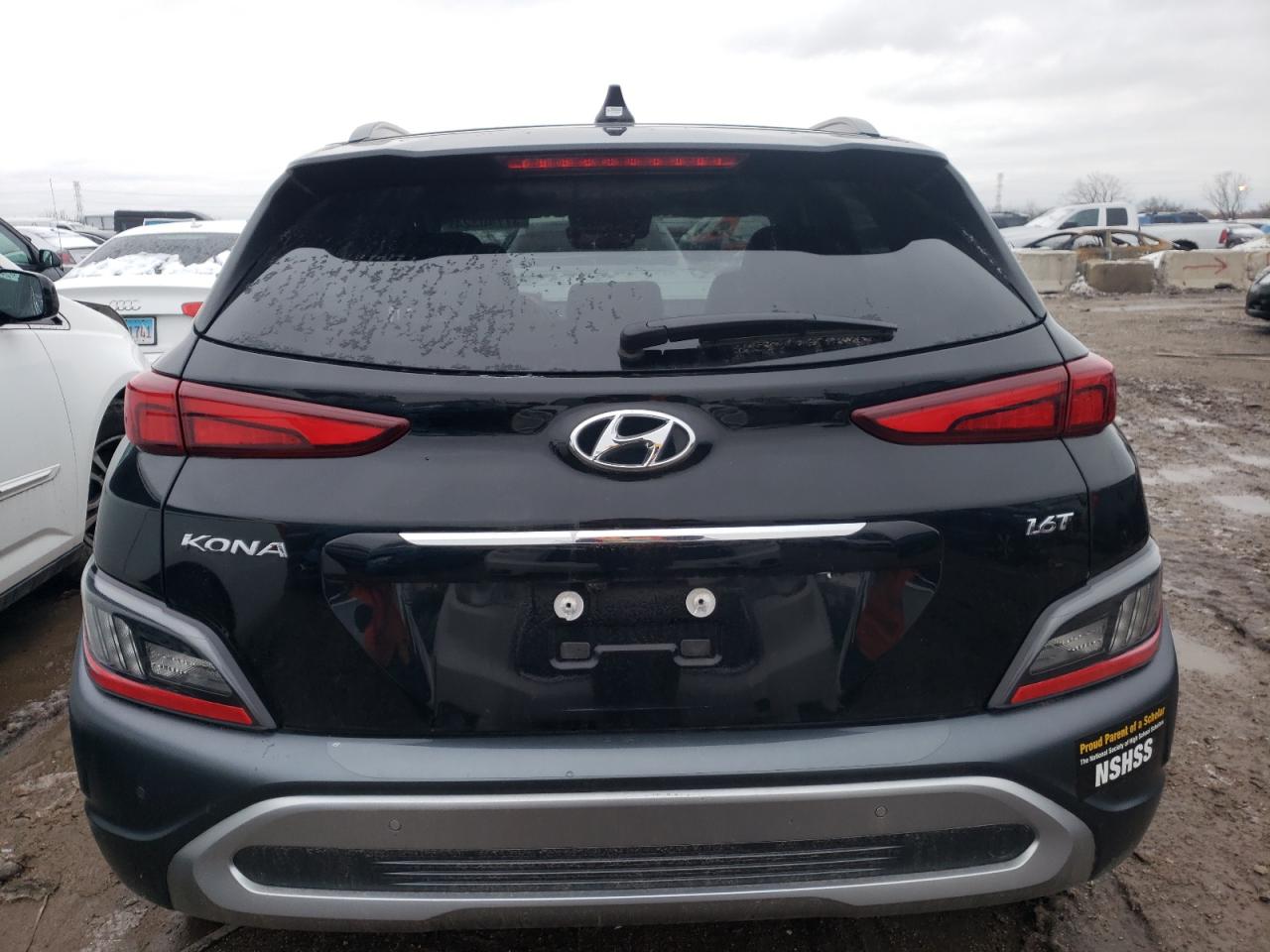 2022 HYUNDAI KONA LIMITED VIN:KM8K53A37NU862597