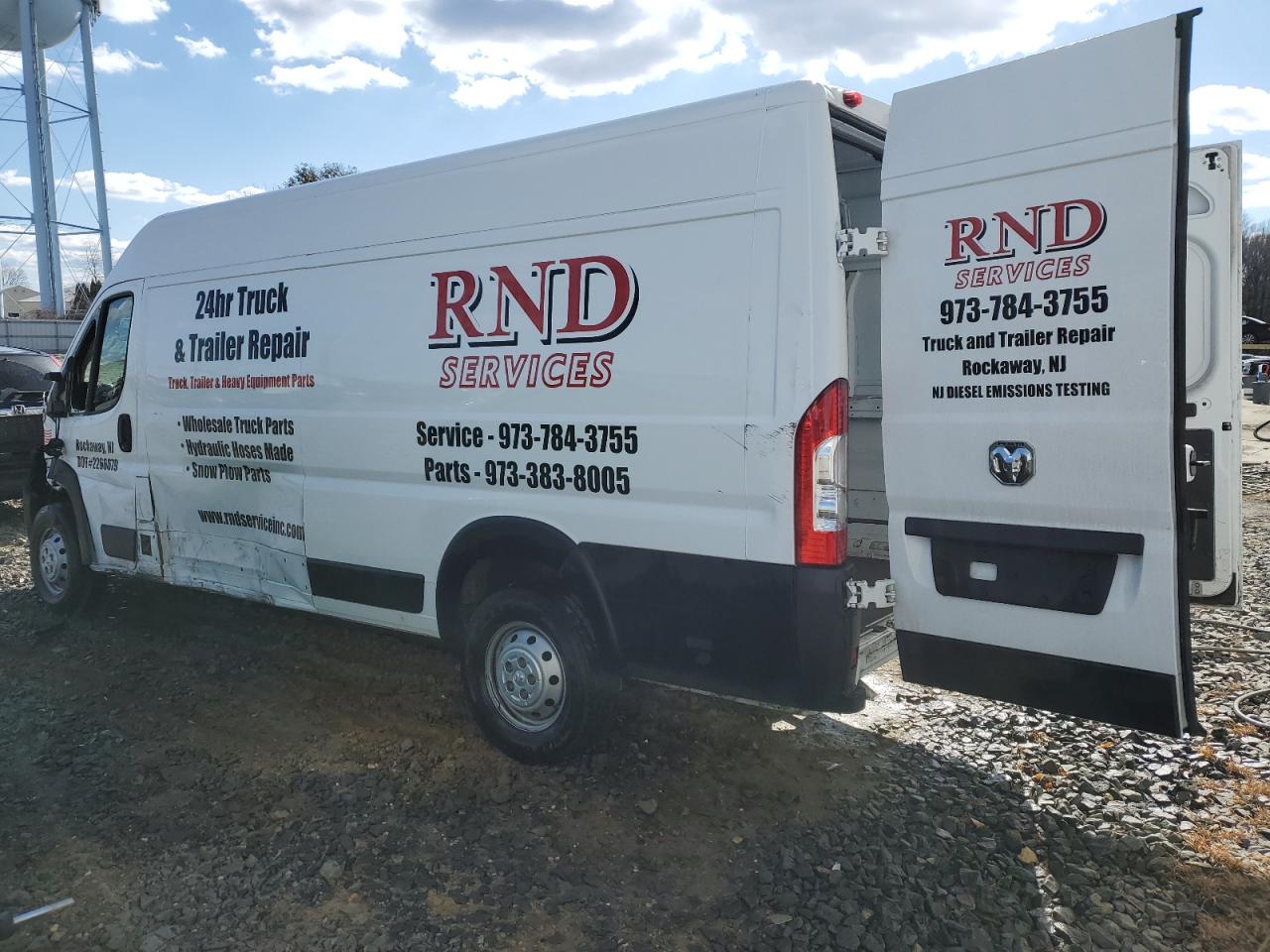 2023 RAM PROMASTER 3500 3500 HIGH VIN:3C6MRVJG5PE530120