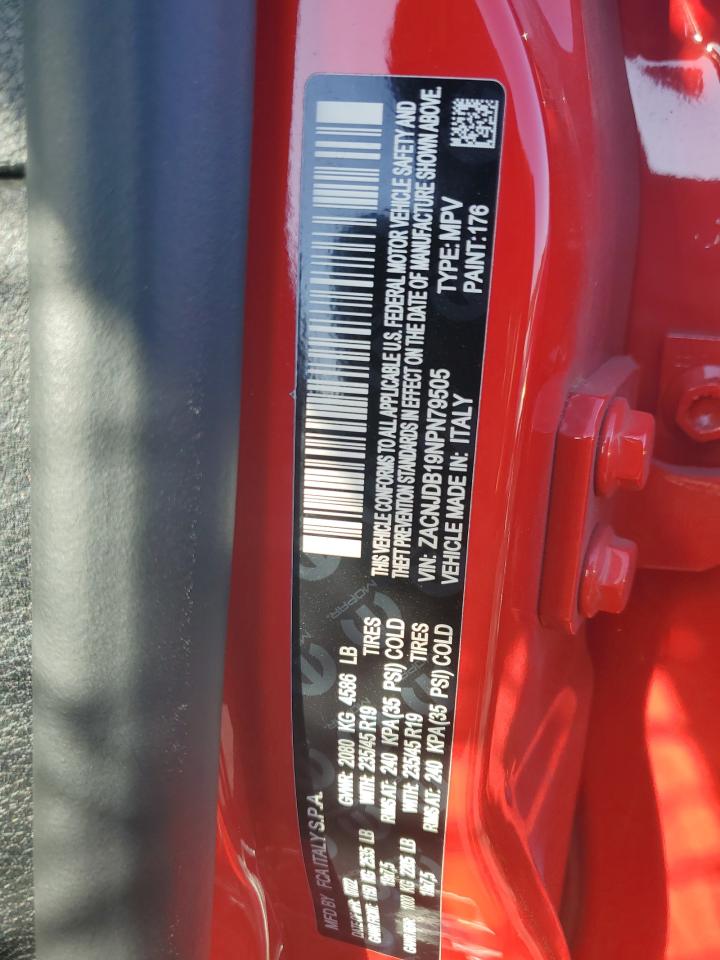 2022 JEEP RENEGADE LATITUDE VIN:ZACNJDB19NPN79505