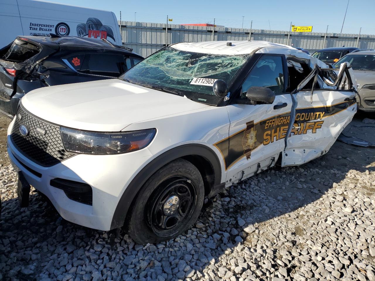 2022 FORD EXPLORER POLICE INTERCEPTOR VIN:1FM5K8AB8NGC26375
