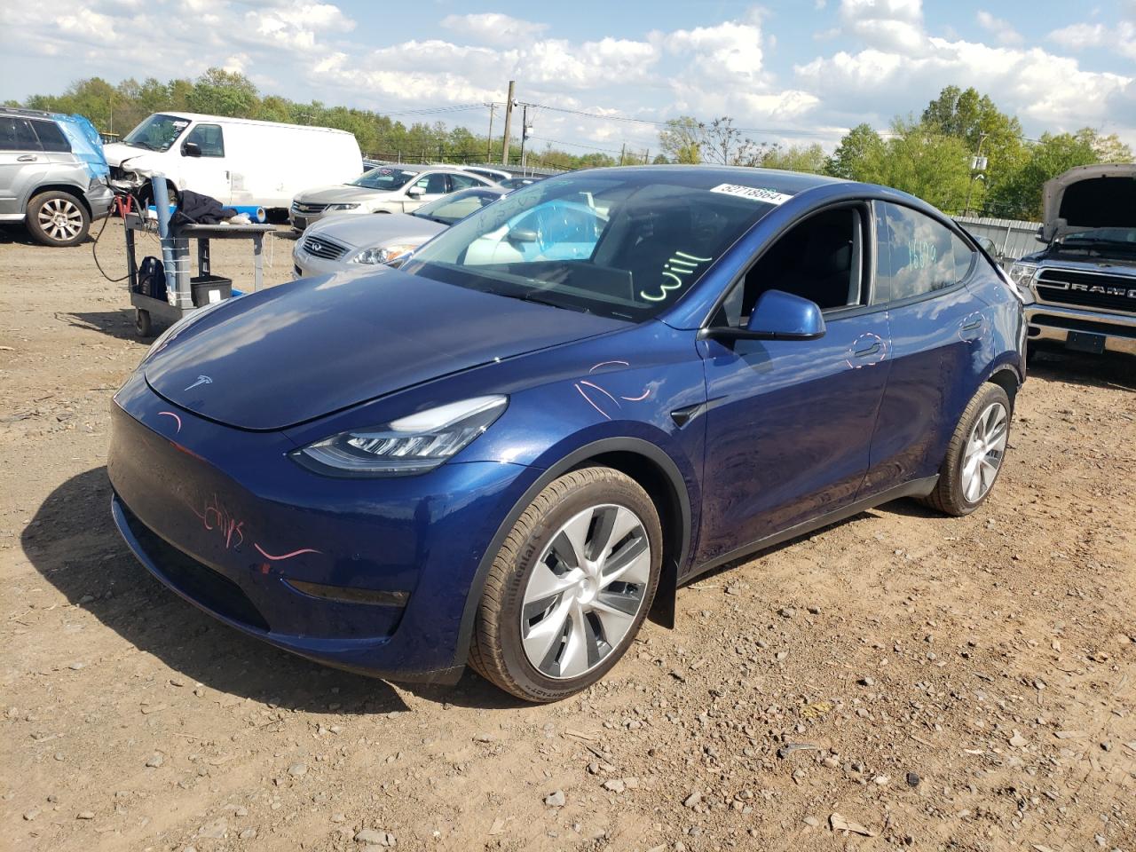 2022 TESLA MODEL Y  VIN:7SAYGAEE8NF363831