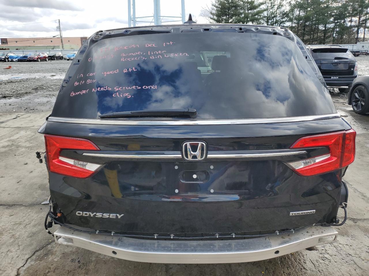 2022 HONDA ODYSSEY TOURING VIN:5FNRL6H83NB047253